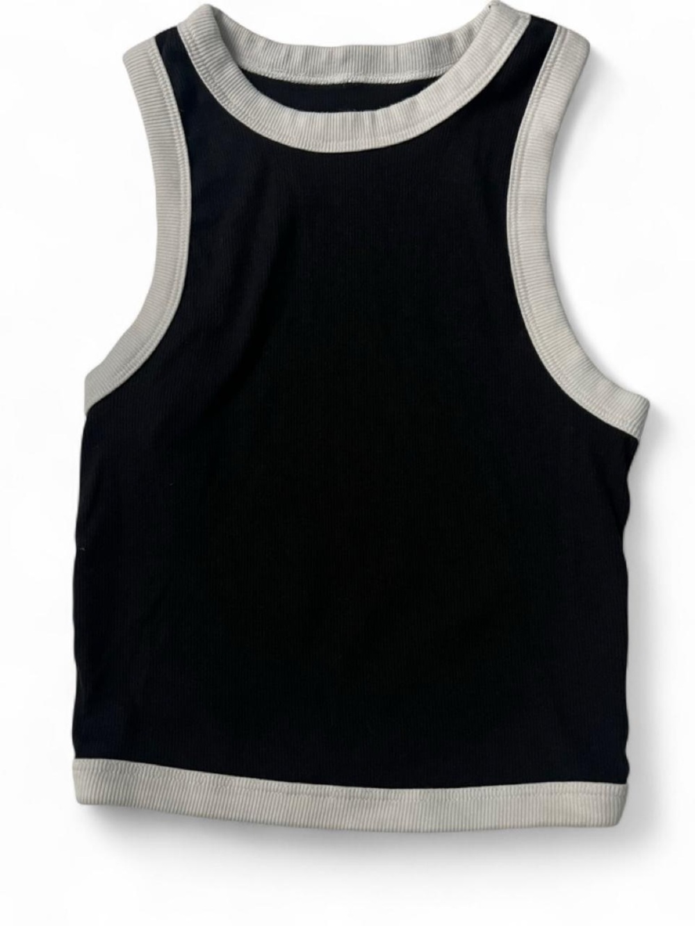Aeropostale Black Tank with White Trim, XS